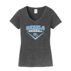 Rebels Ladies V-Neck T-Shirt